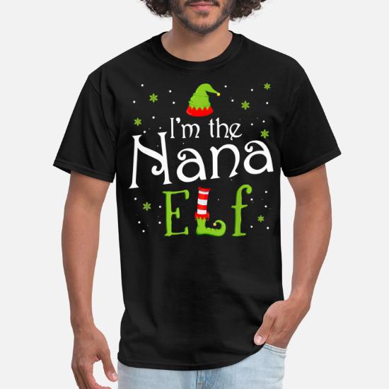 Nana Elf Funny Matching Family Xmas 